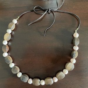 4/$20 wooden beaded necklace